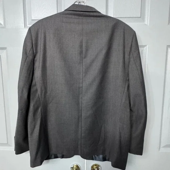 Nino Fenzi Men's Blazer 44S Gray Lanificio di Schio Merino Wool Sport Coat Italy